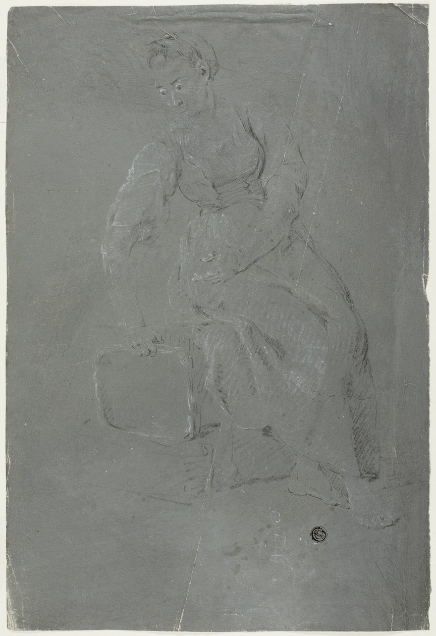 Sitzende Frau von Pierre Jacques Volaire