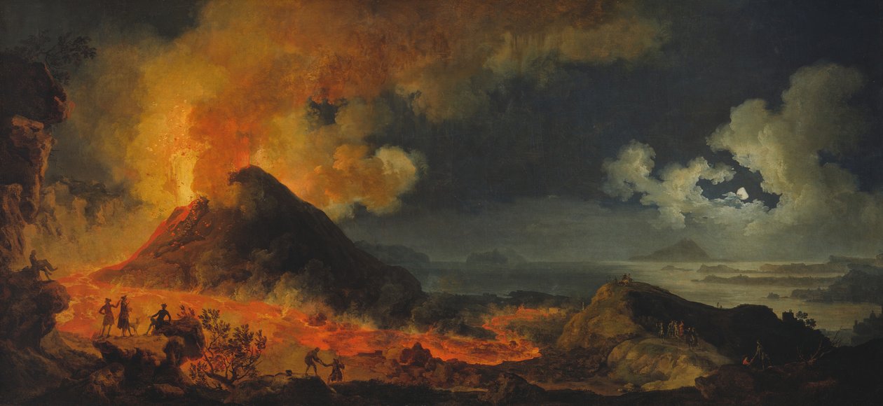 Der Ausbruch des Vesuvs von Pierre Jacques Volaire