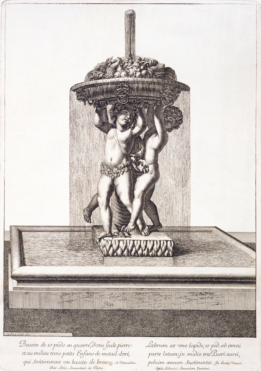 Brunnen von Louis Lerambert in Versailles, 1673 von Pierre Lepautre