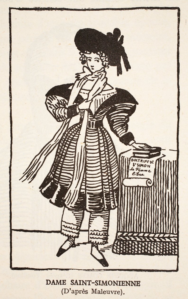 Dame Saint-Simonienne von Pierre Maleuvre