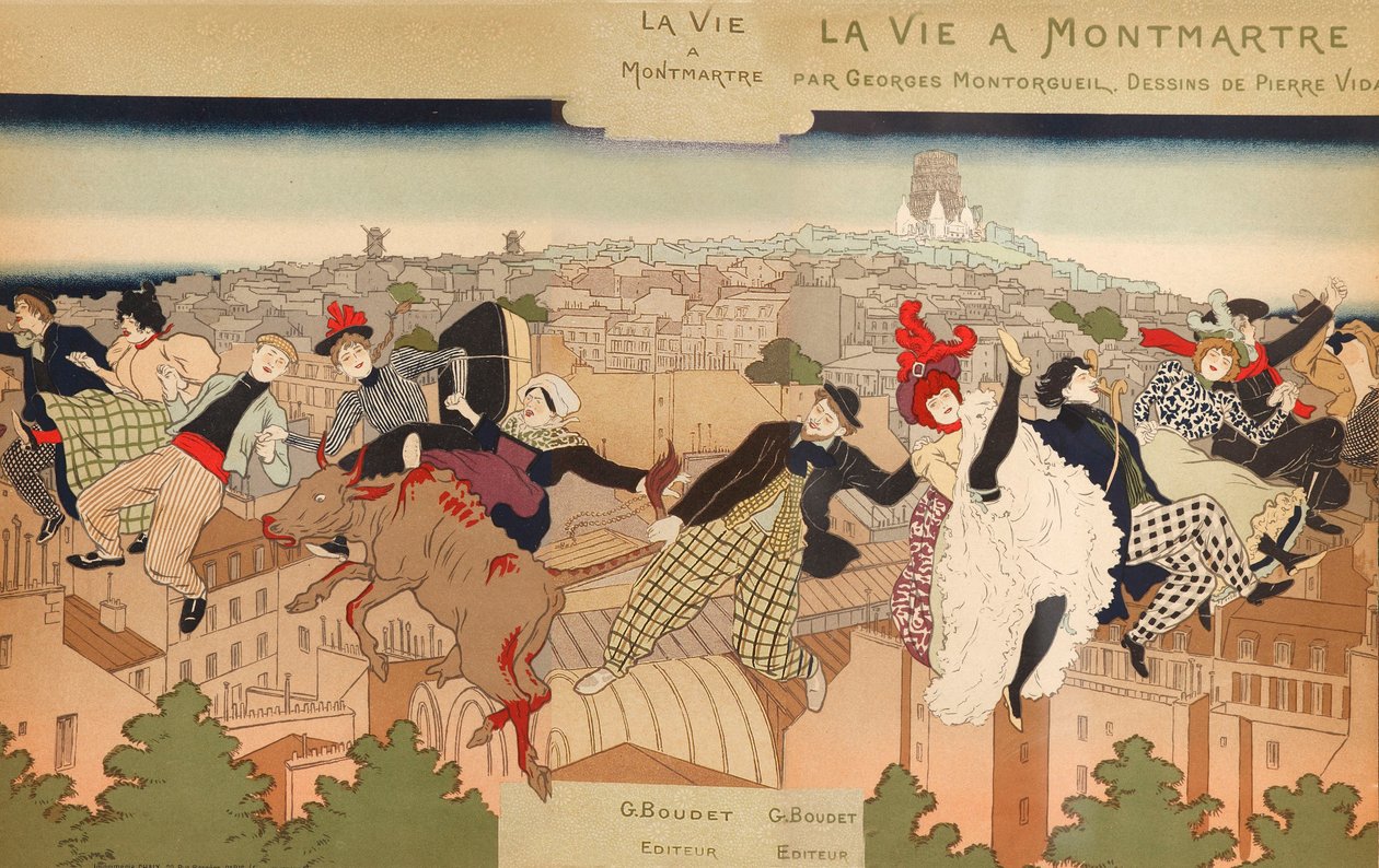 Das Leben in Montmartre, 1897 von Pierre Marie Louis Vidal