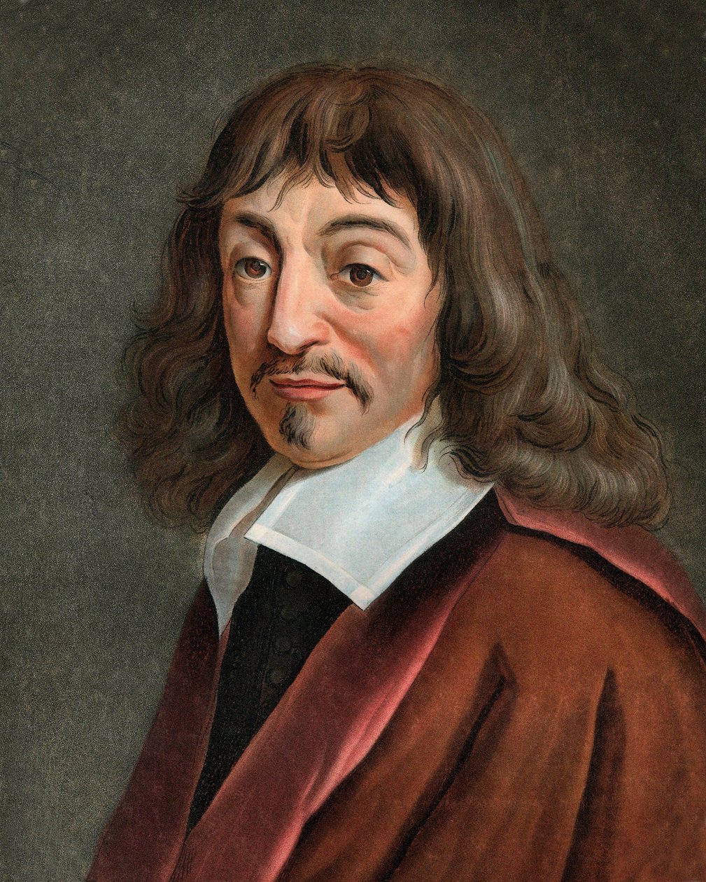 Porträt von René Descartes von Pierre Michel Alix