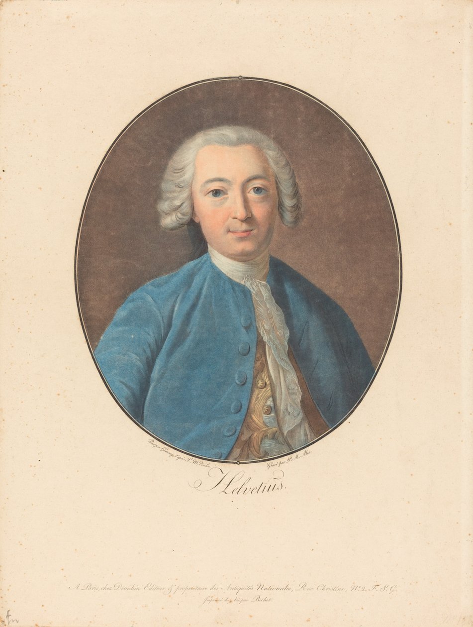 Helvetius von Pierre Michel Alix after Jean François Garnerey after Louis Michel Van Loo