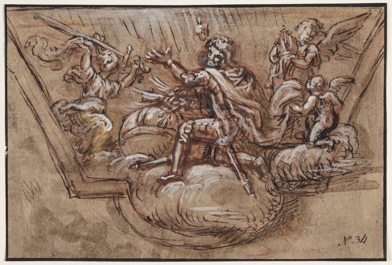 Entwurf für eine Deckendekoration von Pierre Mignard