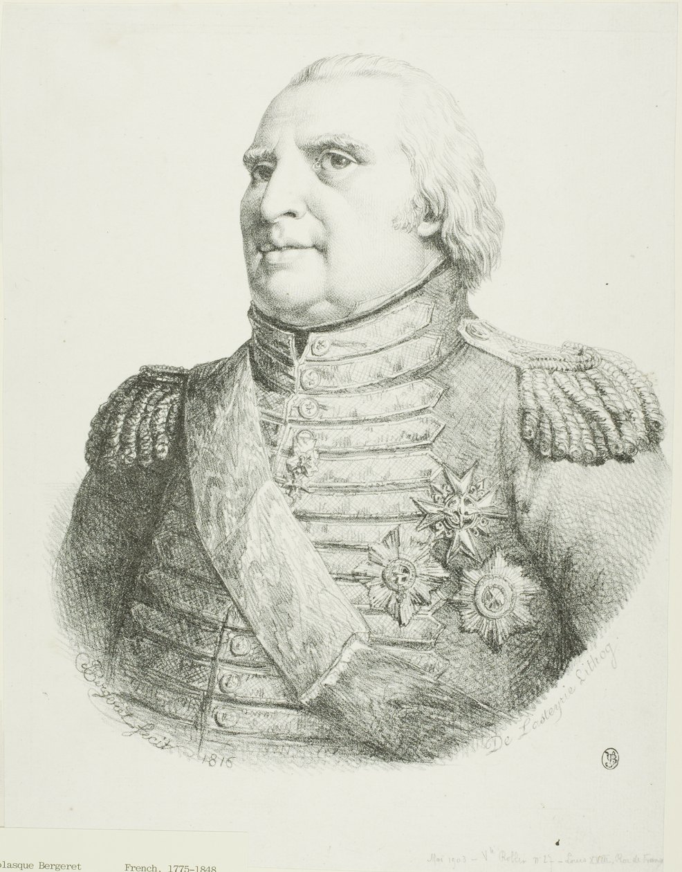 Porträt von Louis XVIII von Pierre Nolasque Bergeret