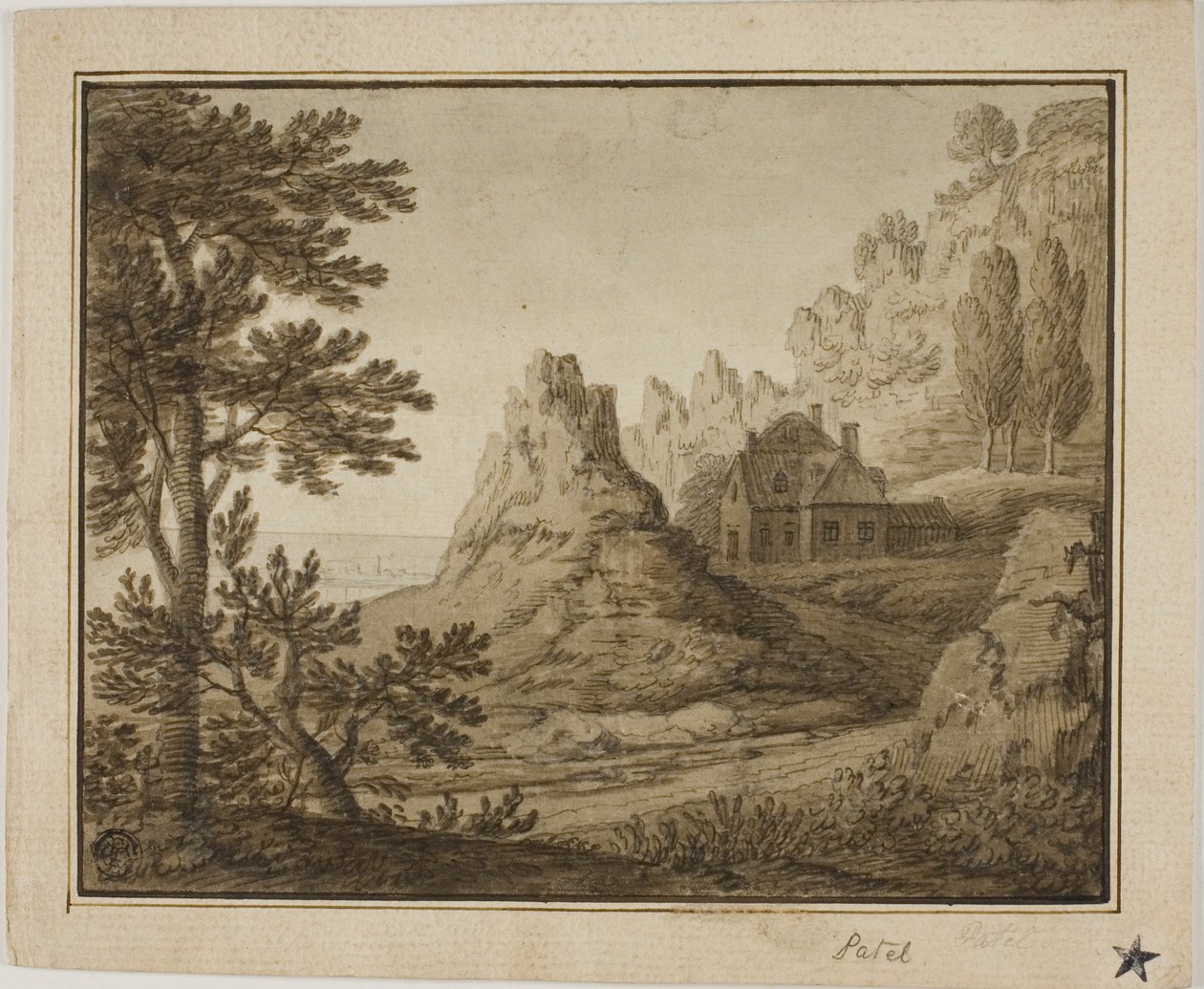 Bergdorf an der Küste von Pierre Patel I