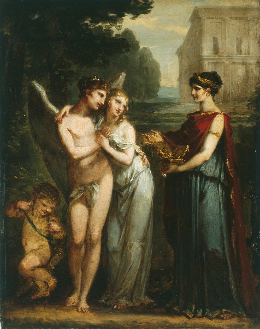 Unschuld zieht Liebe dem Reichtum vor von Pierre Paul Prud