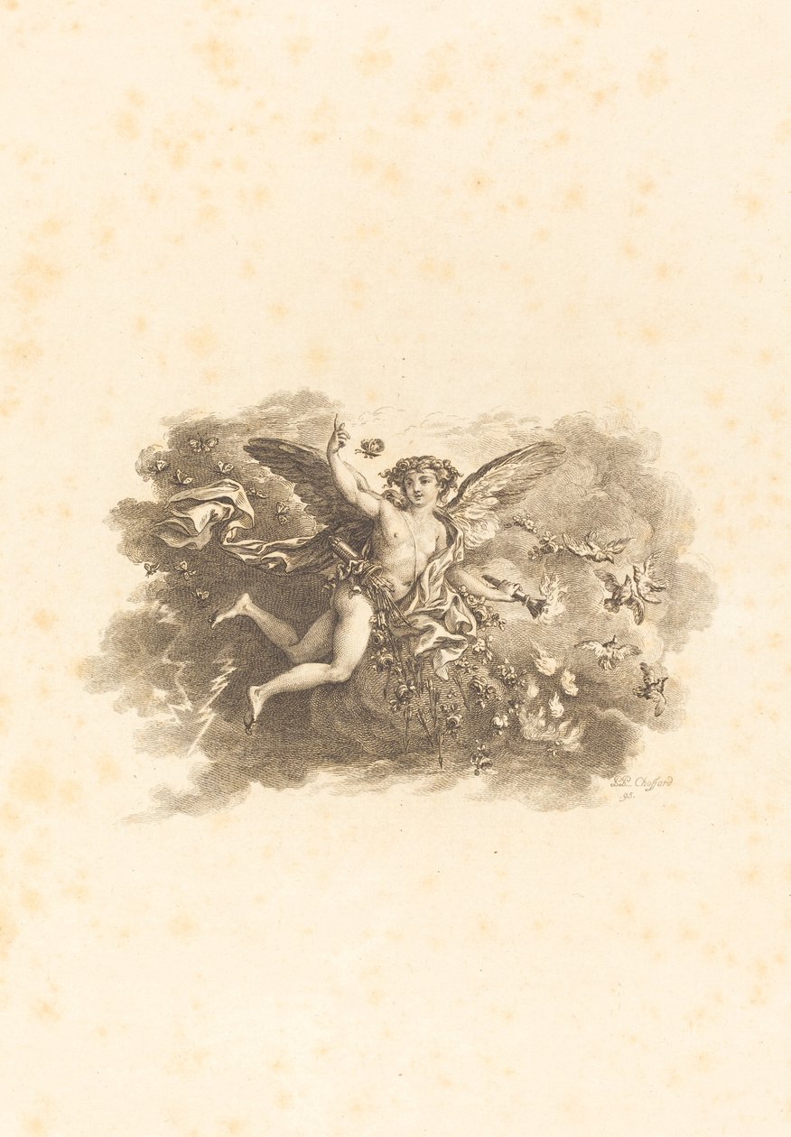 Fleuron für die Titelseiten von Pierre Philippe Choffard