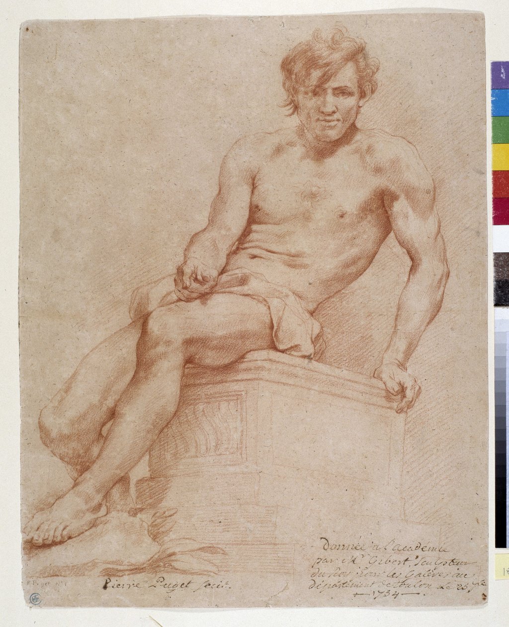 Sitzender Mann von Pierre Puget