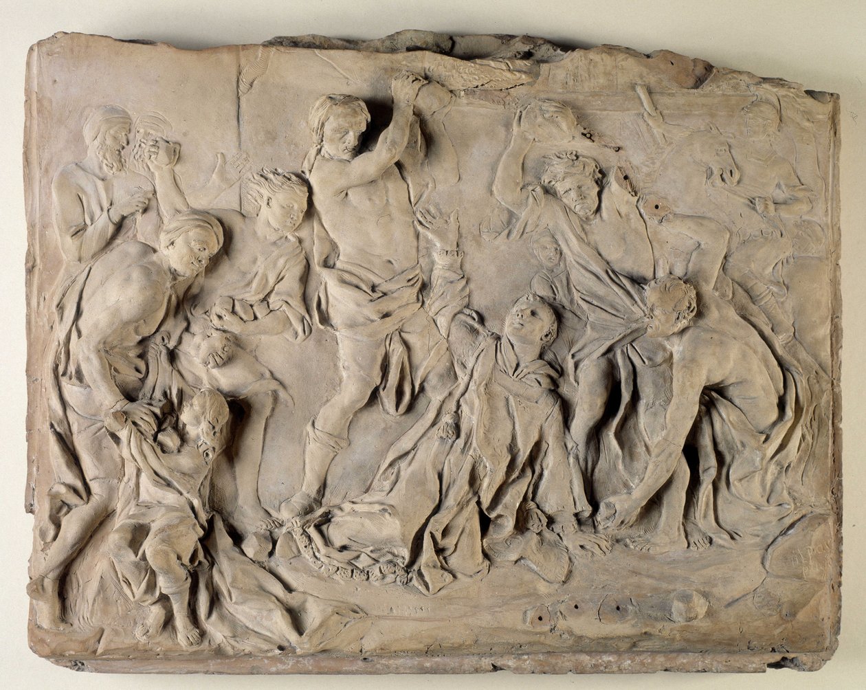 Steinigung des heiligen Stephanus (Terrakotta-Relief) von Pierre Puget
