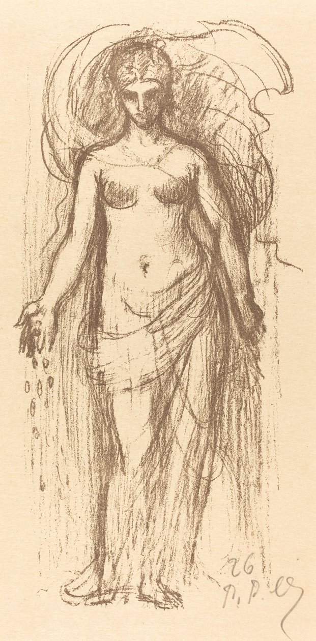Studie einer Frau (Überfluss) von Pierre Puvis de Chavannes