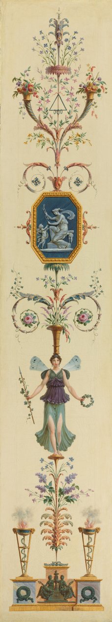 Dekoratives Panel, 1790er von Pierre Rousseau