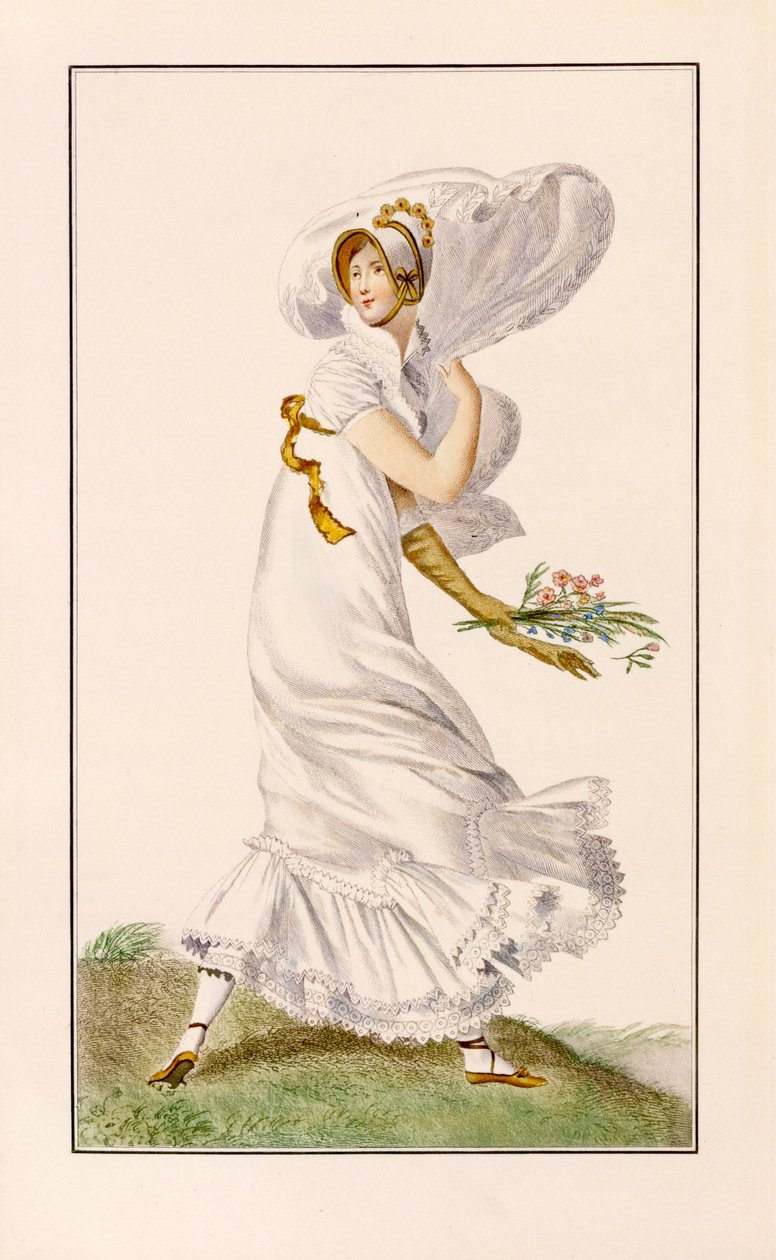 Chiffon-Promenadenkleid, 1812 von Pierre de La Mesangere