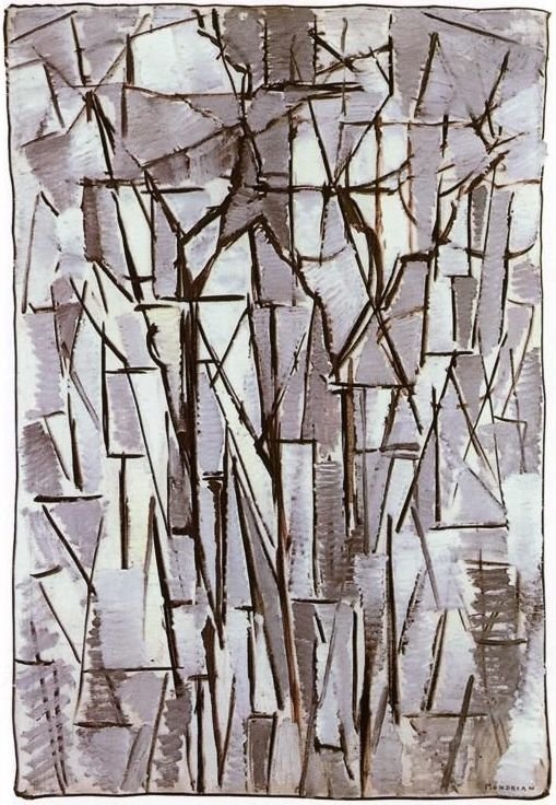 Komposition Bäume II von Piet Mondrian