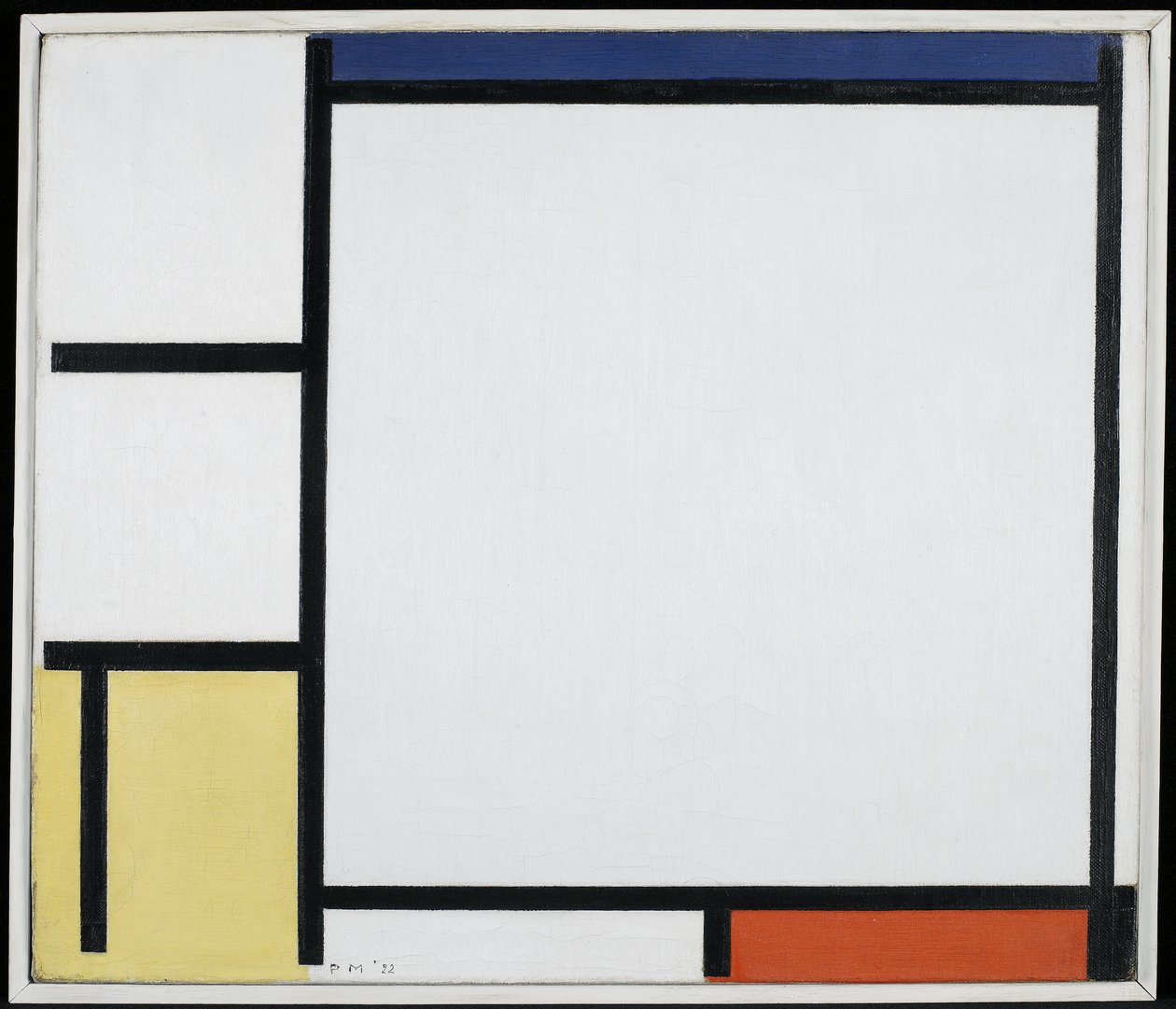 Komposition mit Blau, Rot, Gelb und Schwarz von Piet Mondrian