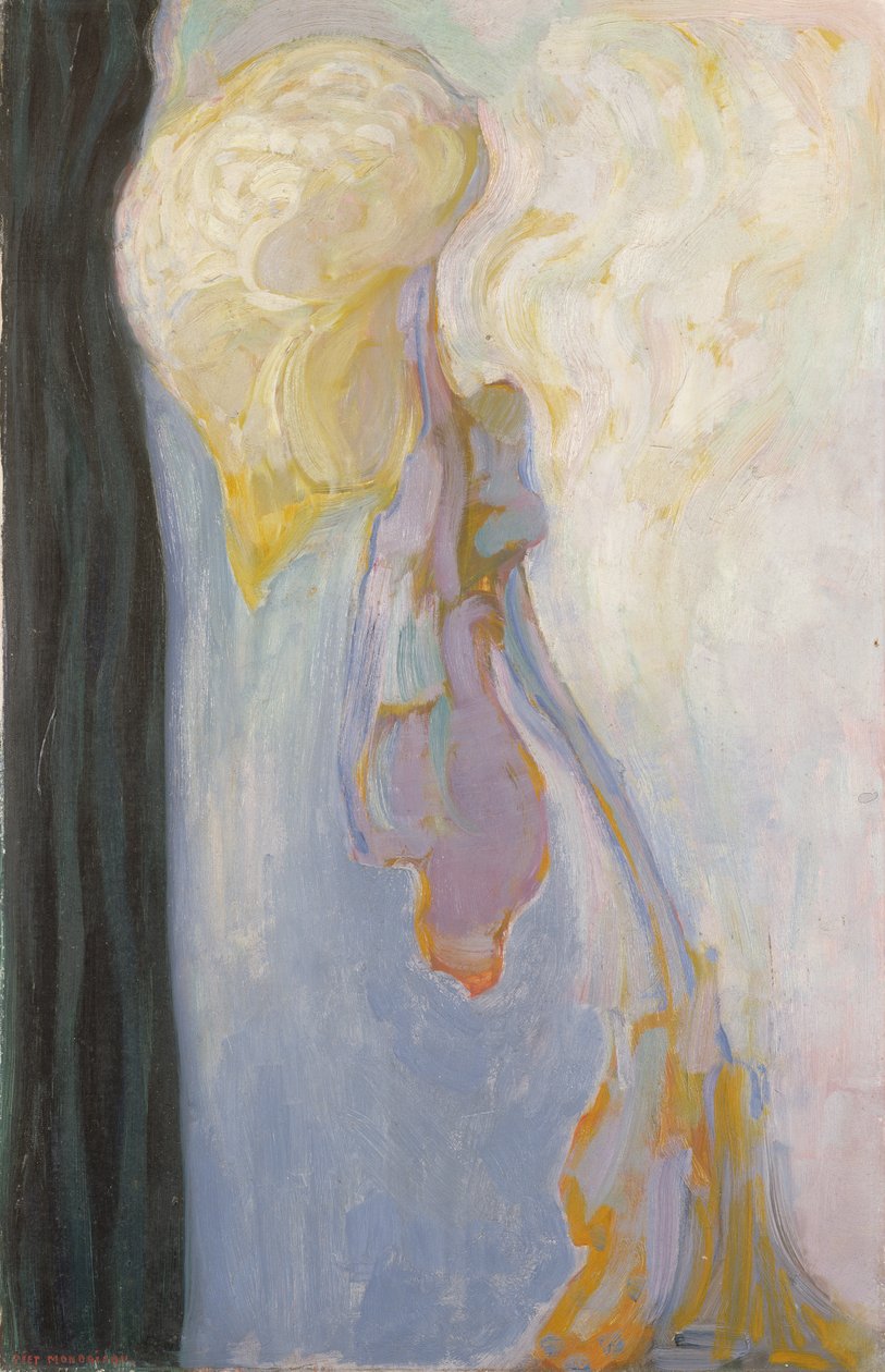 Blume: Sterbende Chrysantheme, 1908 von Piet Mondrian