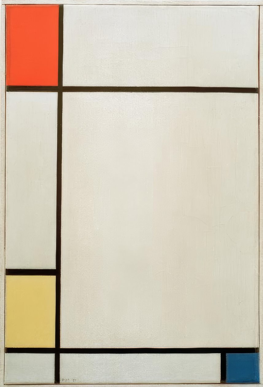 Komposition Nr. III; Komposition mit Rot, Gelb und Blau von Piet Mondrian