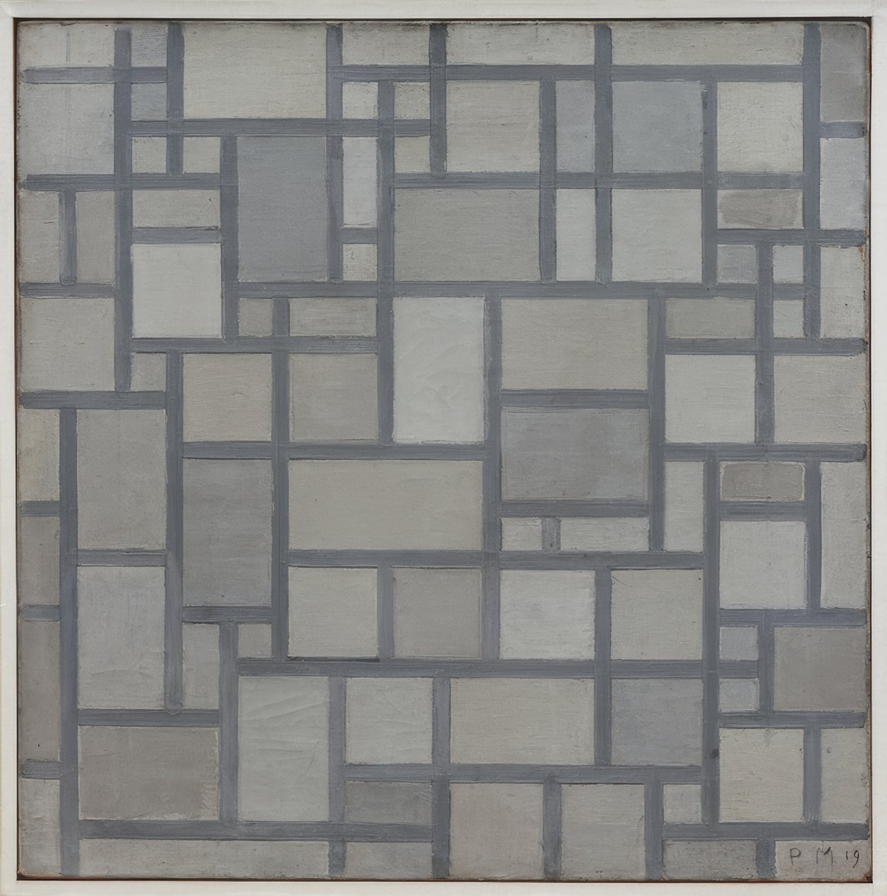 Komposition mit Gitterwerk 7 von Piet Mondrian