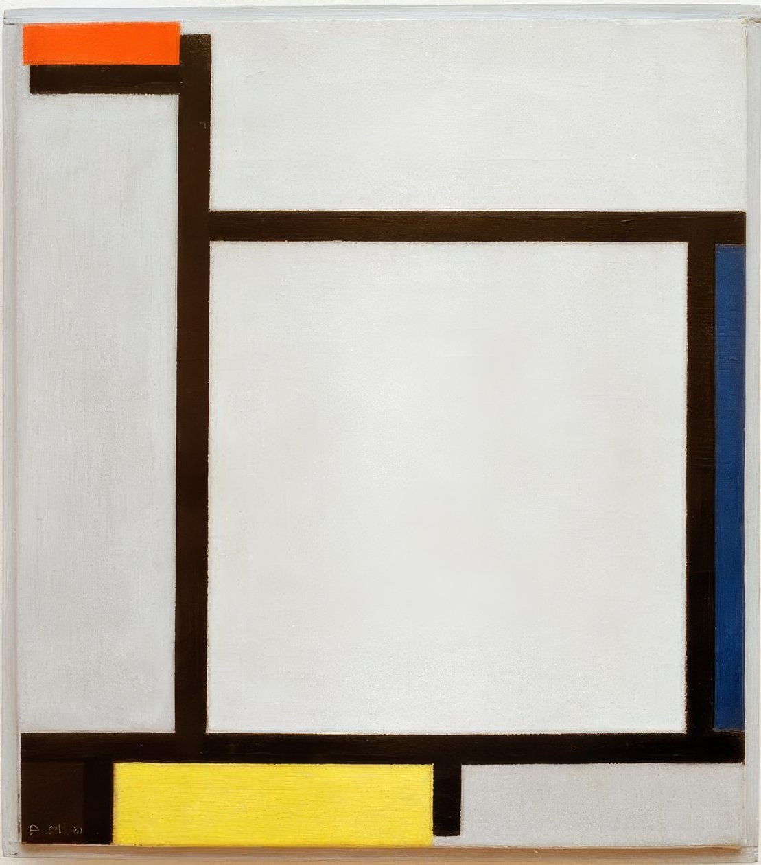 Komposition mit Rot, Blau, Schwarz, Gelb und Grau von Piet Mondrian