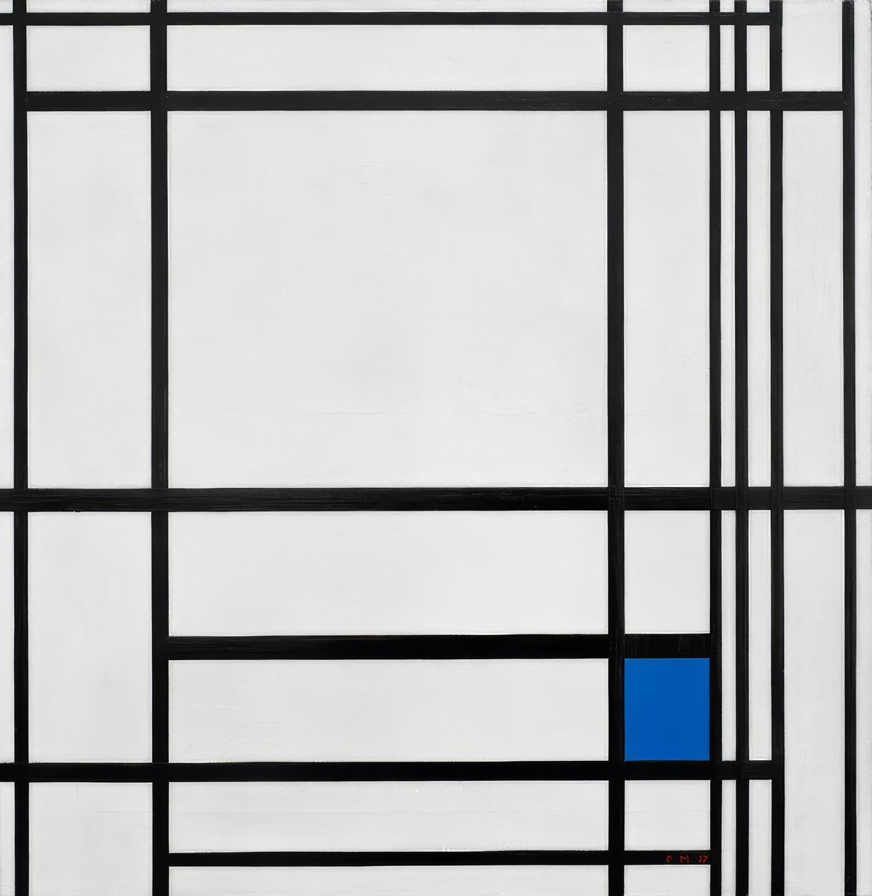 Komposition von Linien und Farbe, III von Piet Mondrian