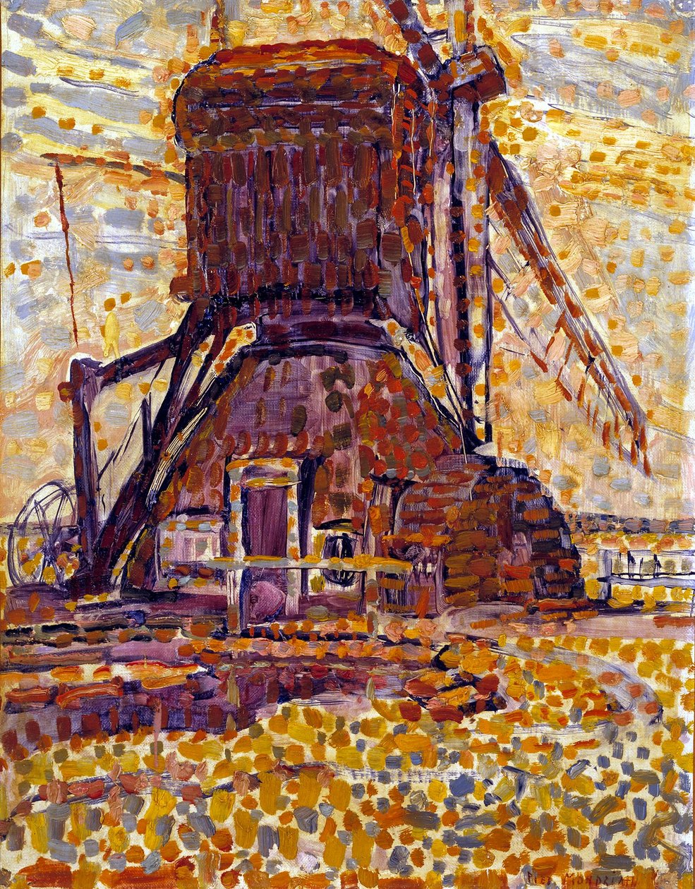 Die Winkel-Mühle von Piet Mondrian
