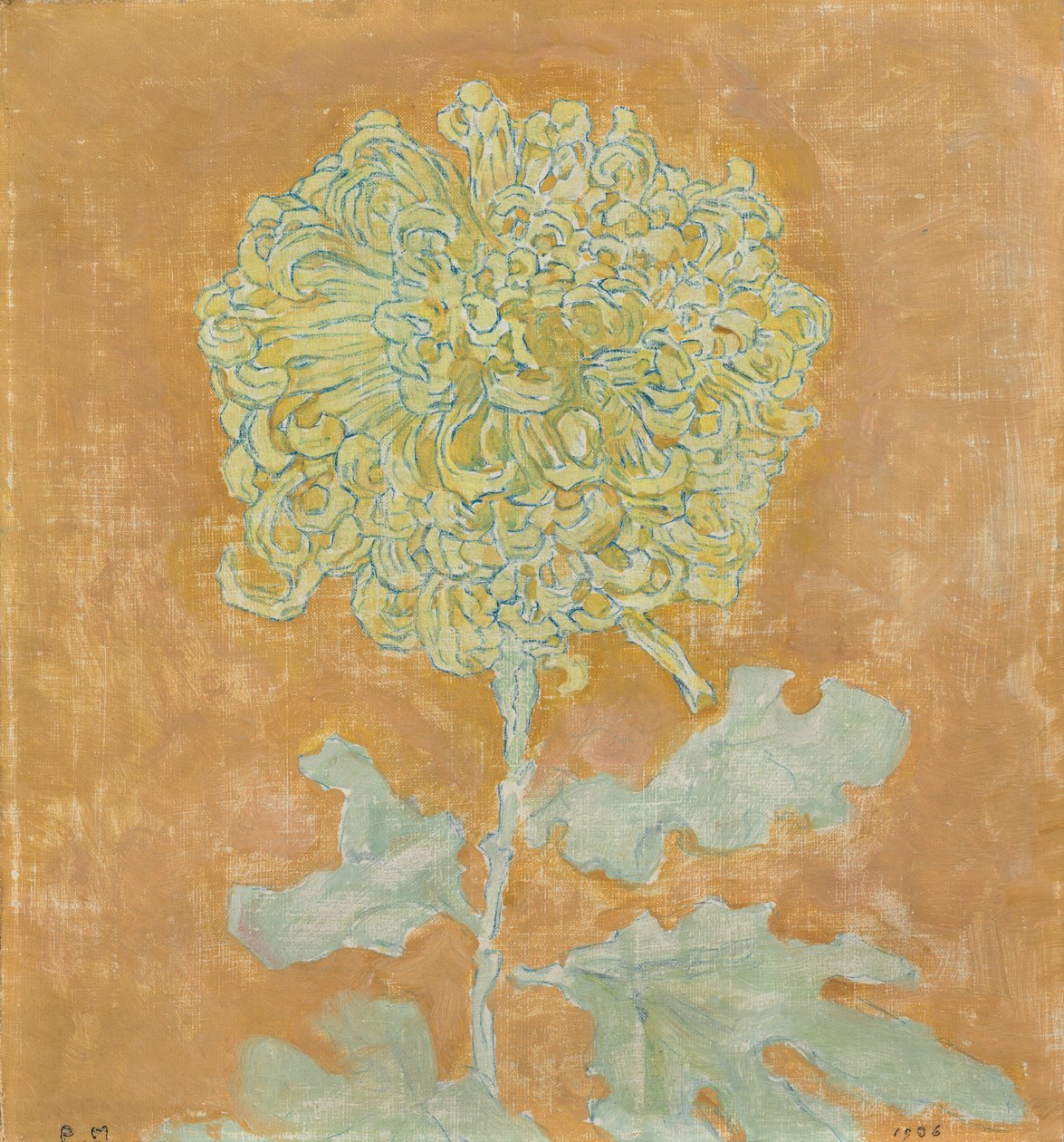 Chrysantheme von Piet Mondrian