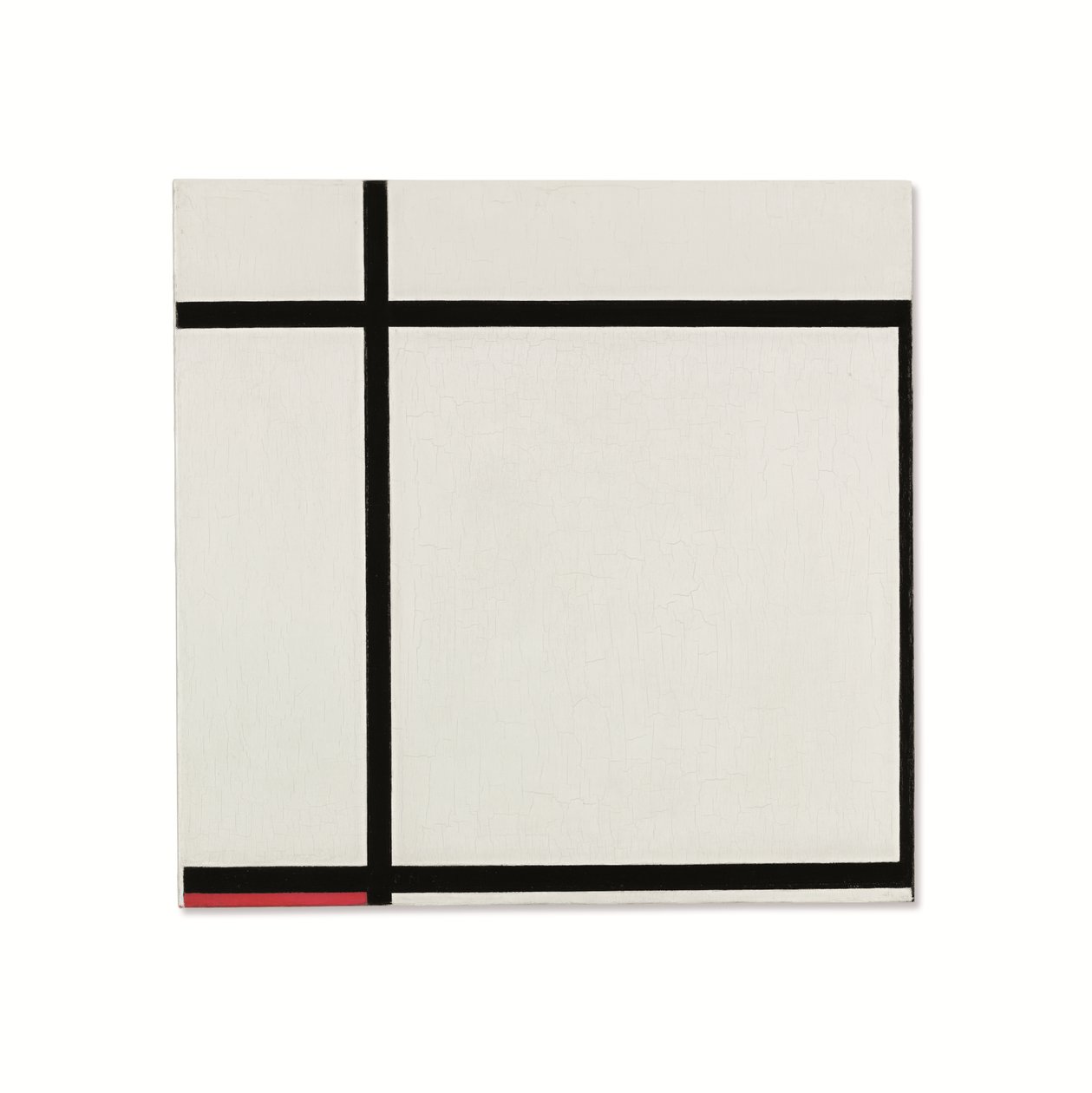 Komposition II, mit Rot von Piet Mondrian