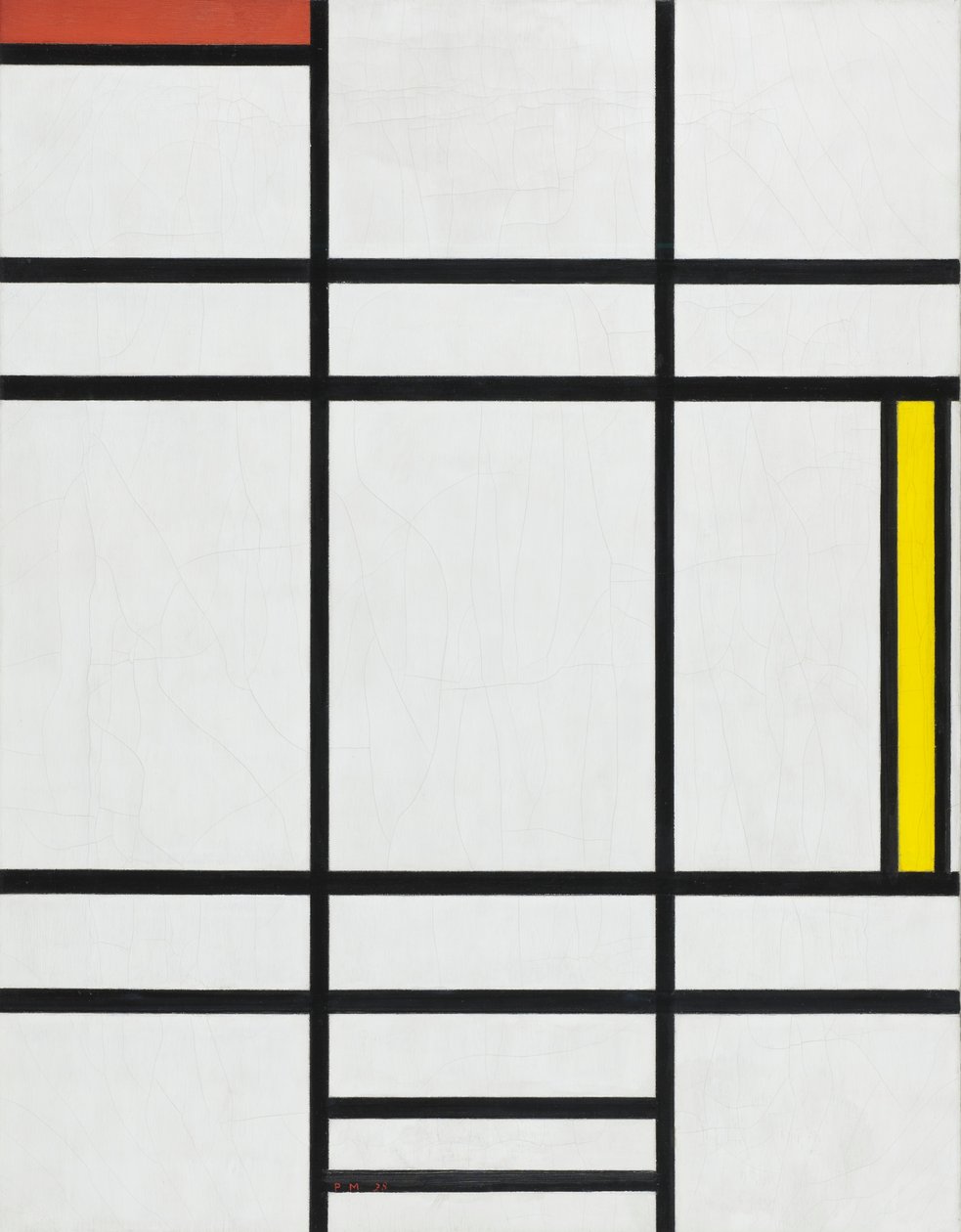 Komposition in Weiß, Rot und Gelb, 1936 von Piet Mondrian