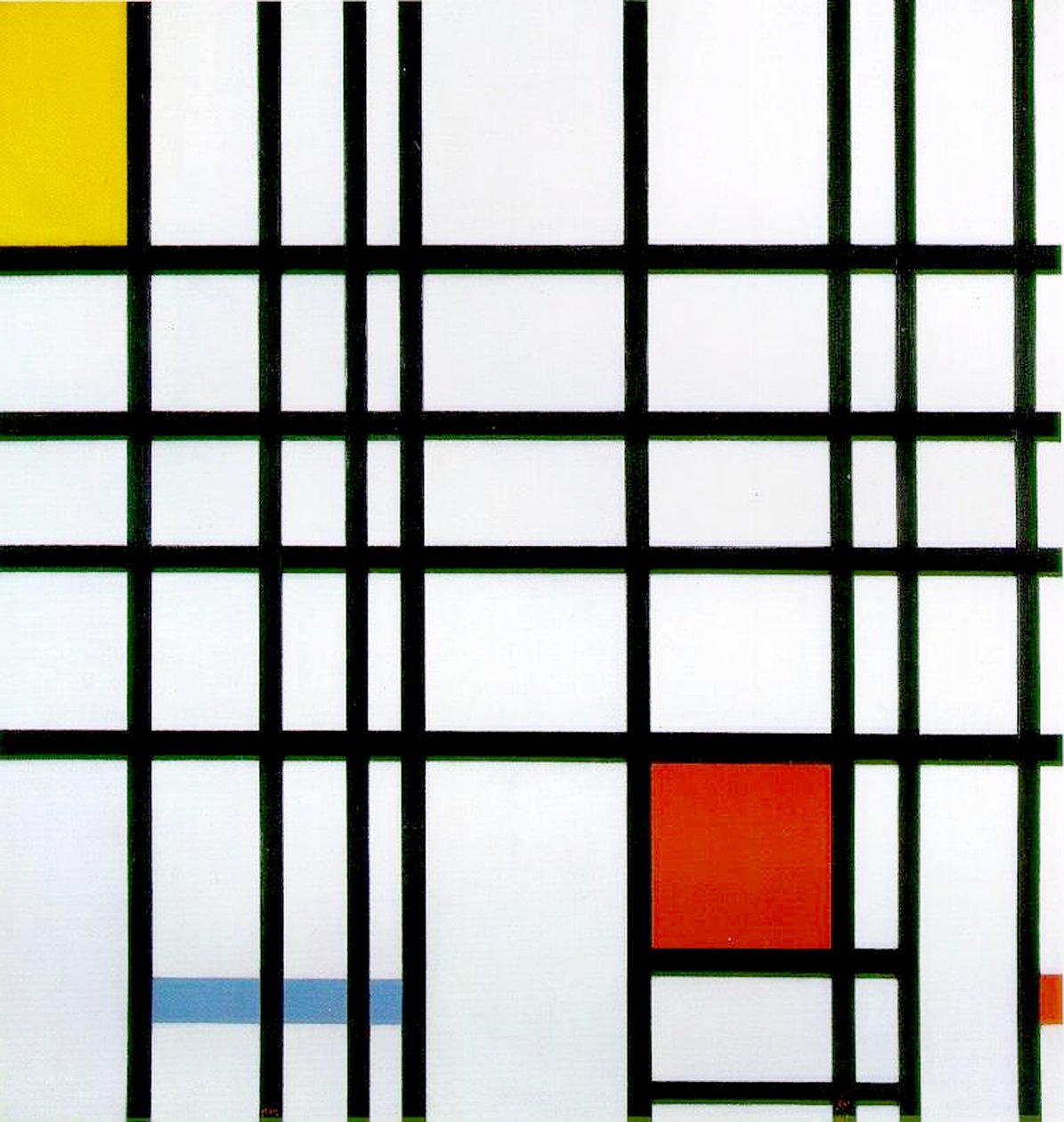 Komposition mit Rot, Gelb und Blau, 1921 von Piet Mondrian