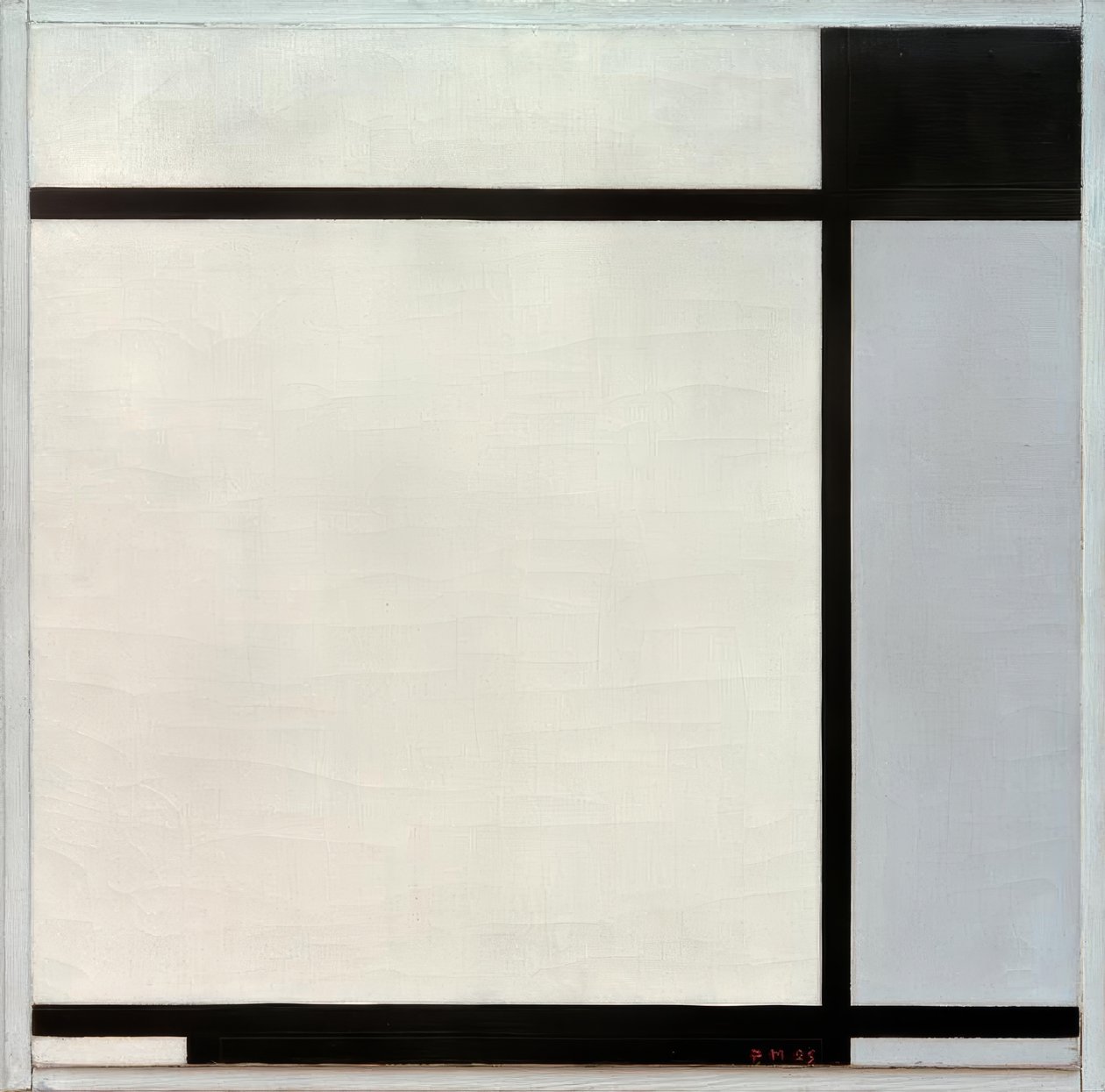 Tafel Nr. II, mit Schwarz und Grau von Piet Mondrian