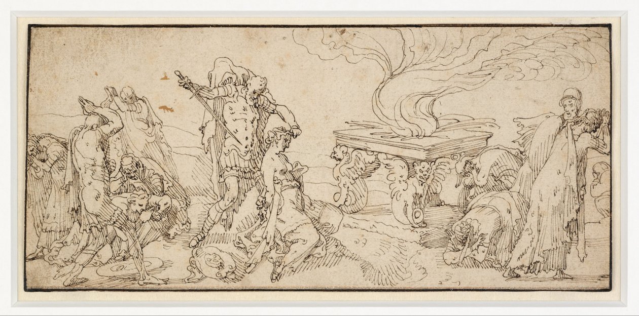Das Opfer der Iphigenie von Pieter Aertsen