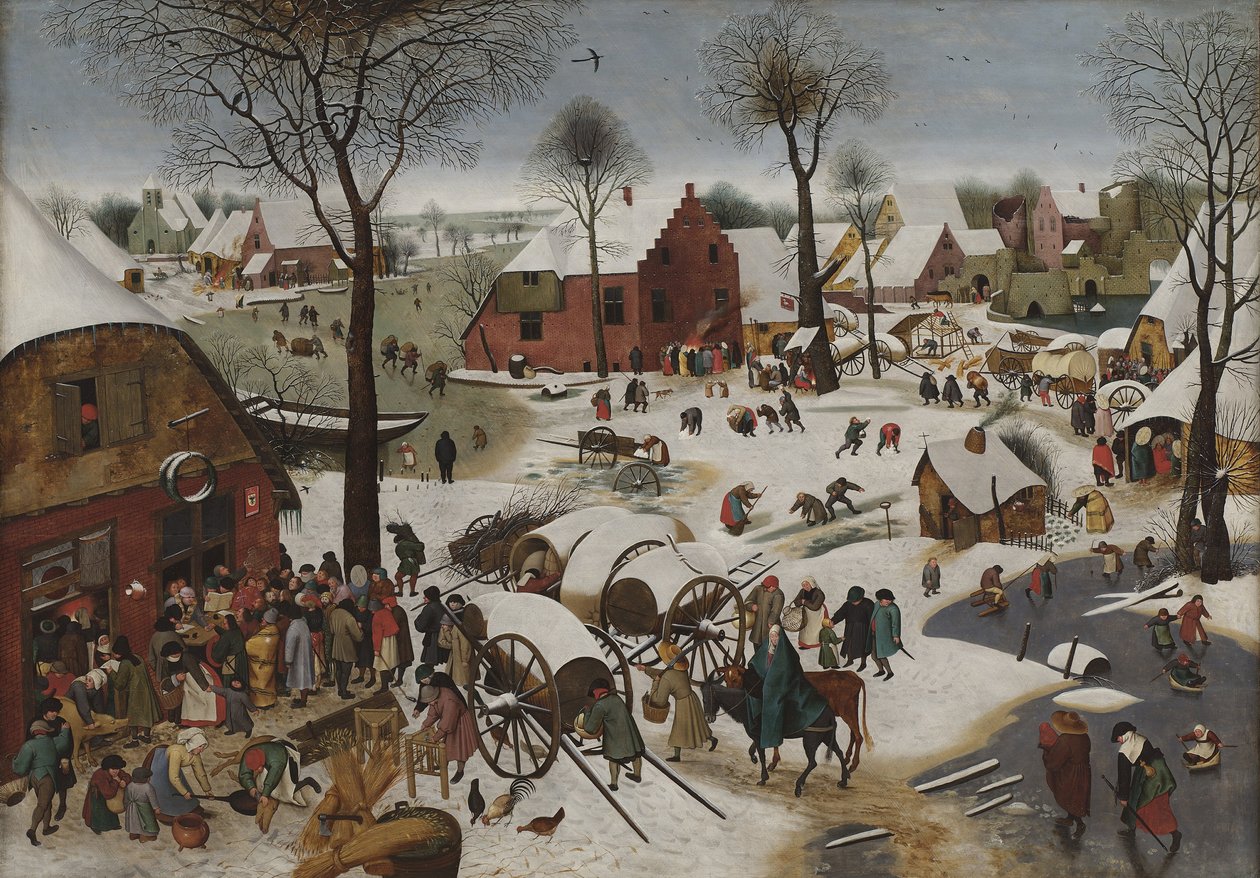 Die Volkszählung in Bethlehem von Pieter Breughel the Younger