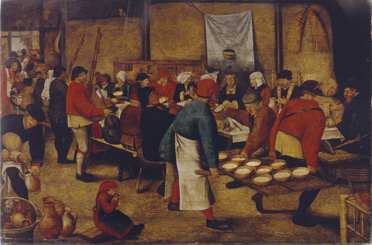 Hochzeitsmahl in der Scheune von Pieter Brueghel the Younger