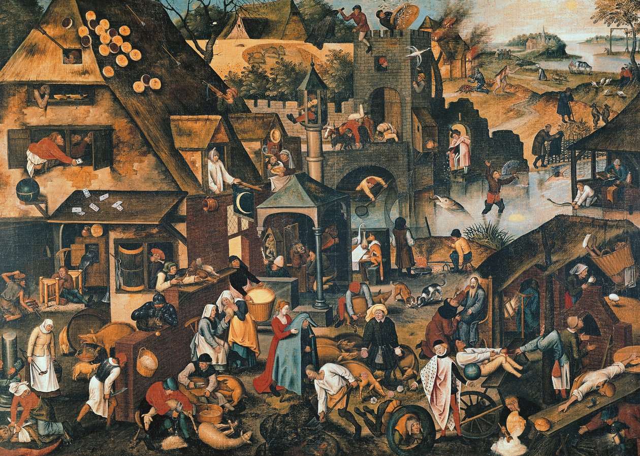 Flämische Sprichwörter von Pieter Brueghel the Younger
