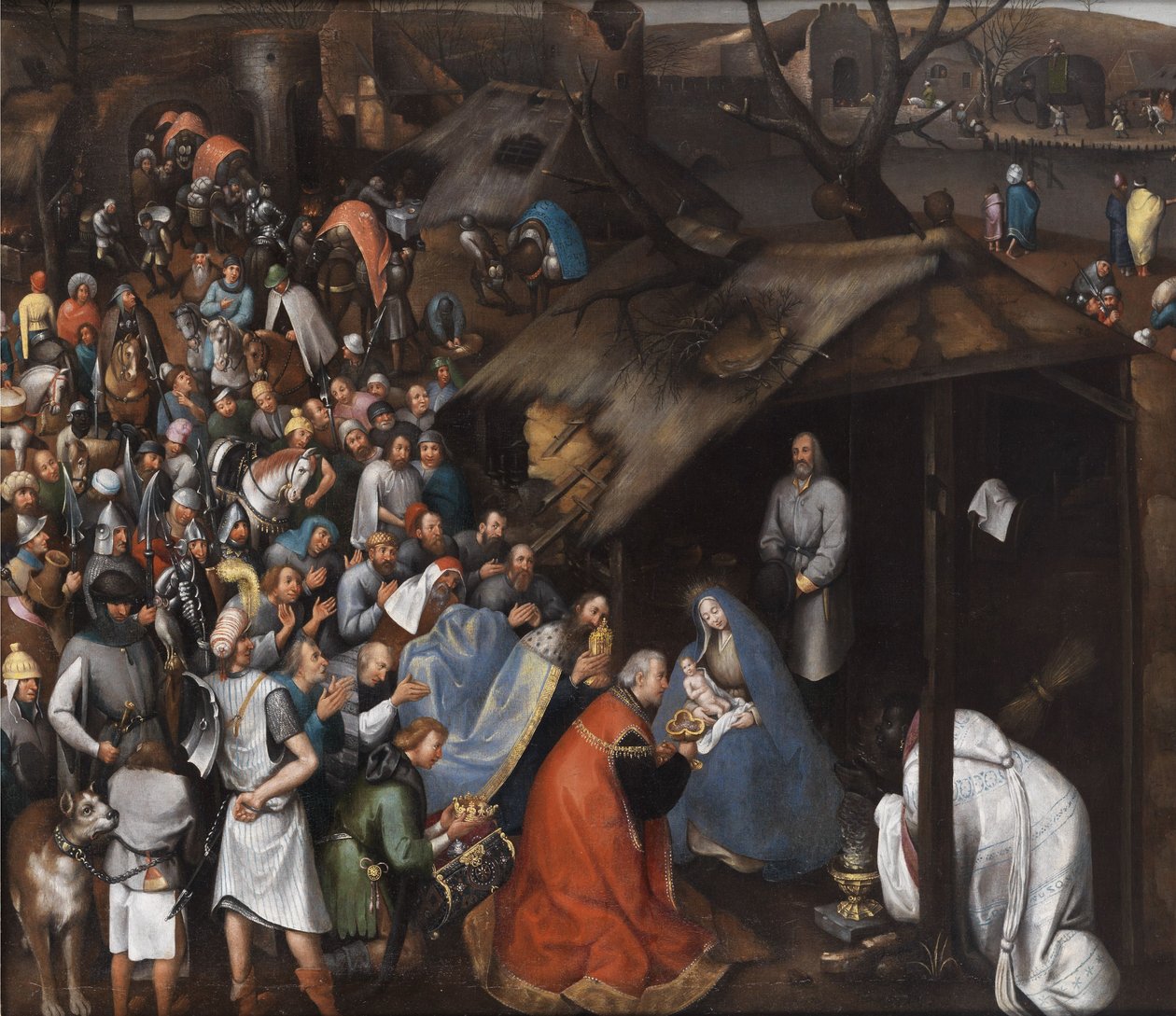 Werkstatt Anbetung des Kindes von Pieter Brueghel the Younger