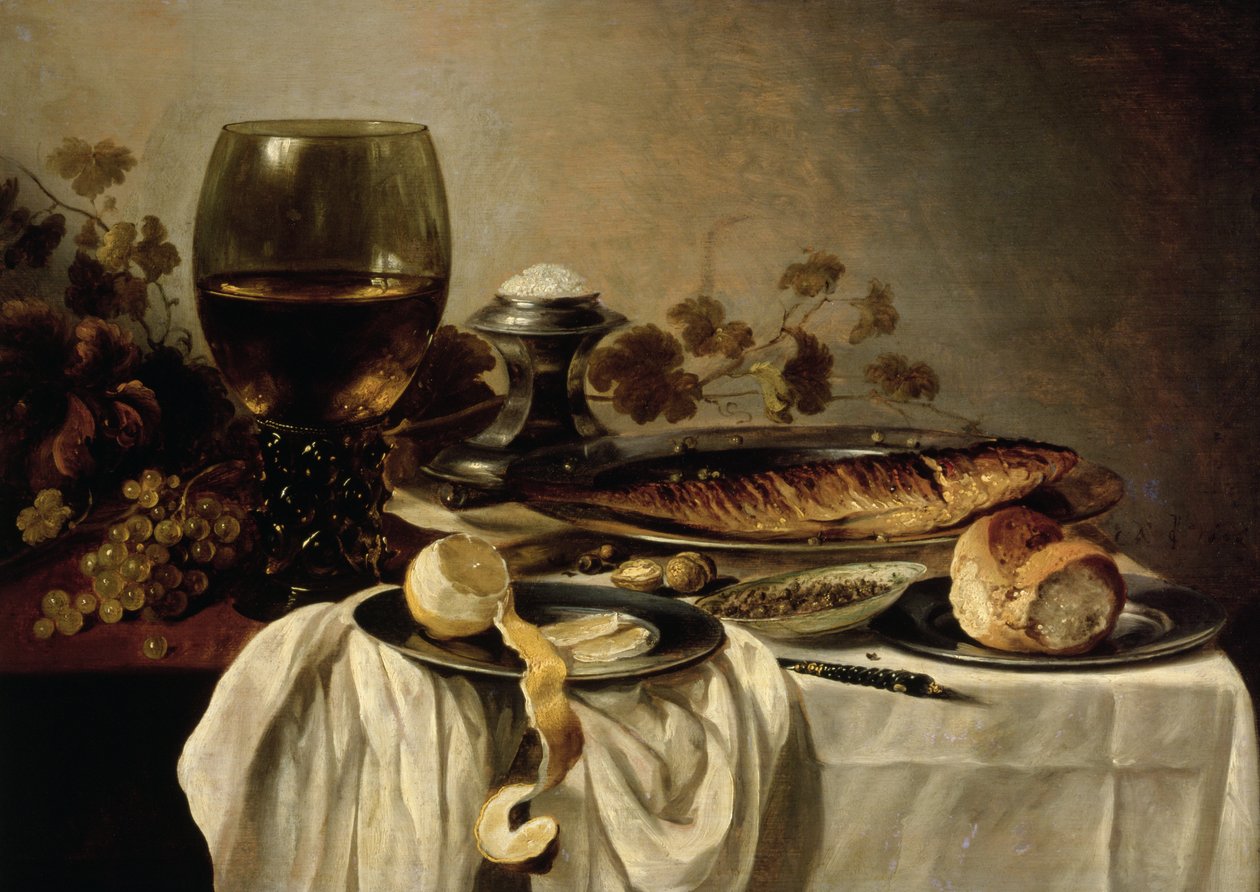 Frühstück, 1646 von Pieter Claesz