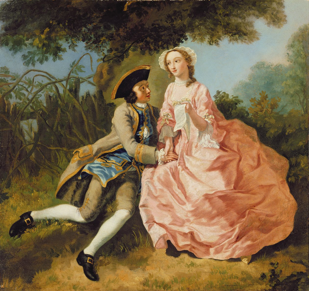 Liebende in einer Landschaft, um 1740 von Pieter Jan van Reysschoot