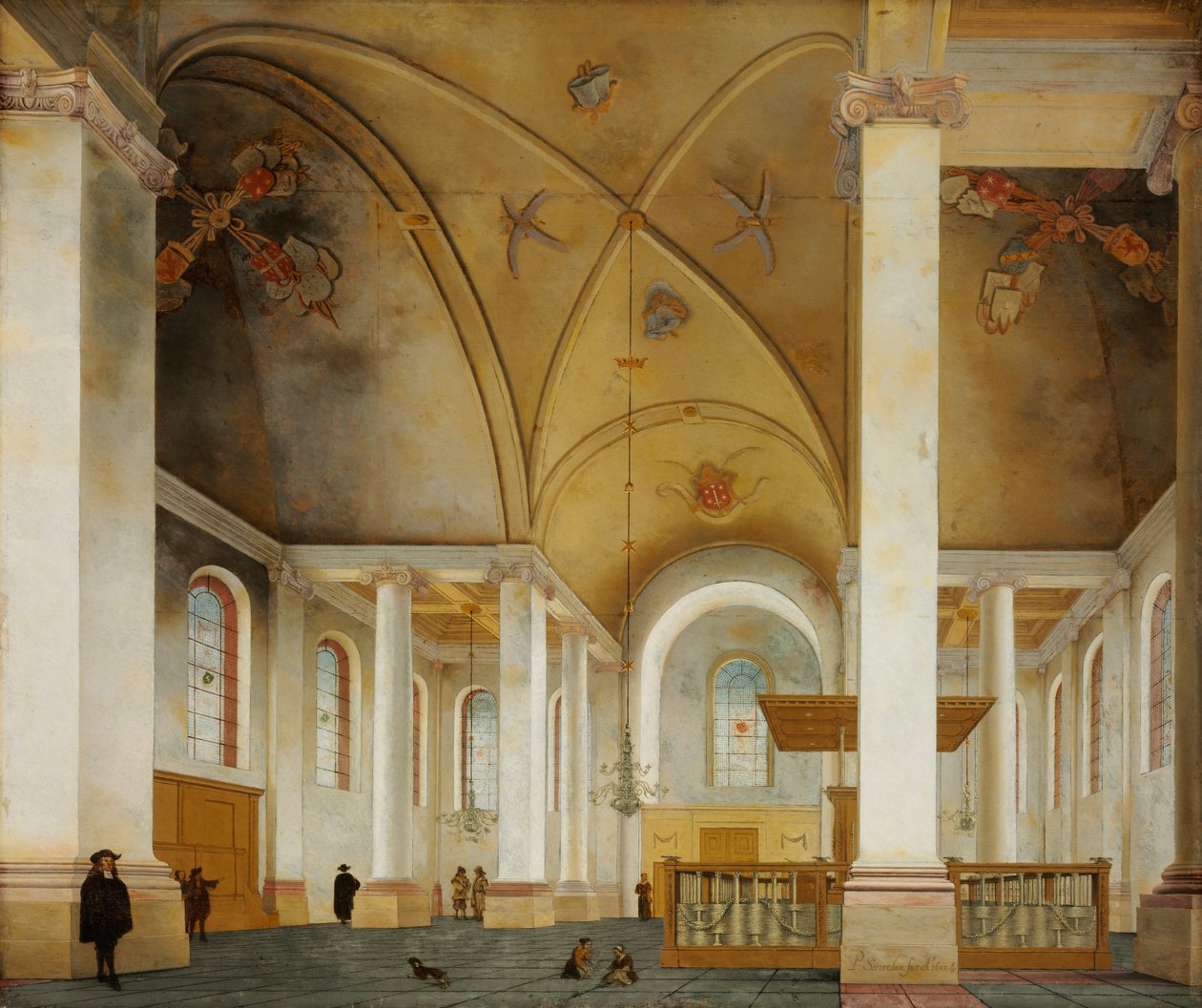 Die Nieuwe Kerk in Haarlem von Pieter Janszoon Saenredam