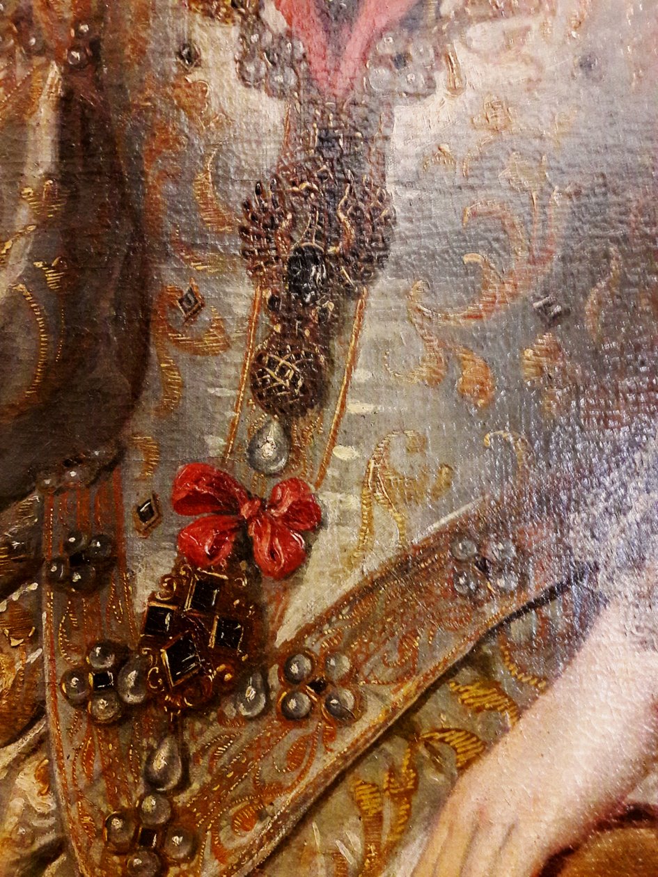 Porträt von Konstanze von Österreich in Krönungsgewändern von Pieter Claesz Soutman