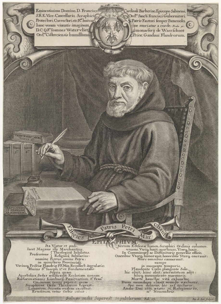 Porträt von Pierre Marchant, graviert von Pieter de Jode II von Pieter de Jode II