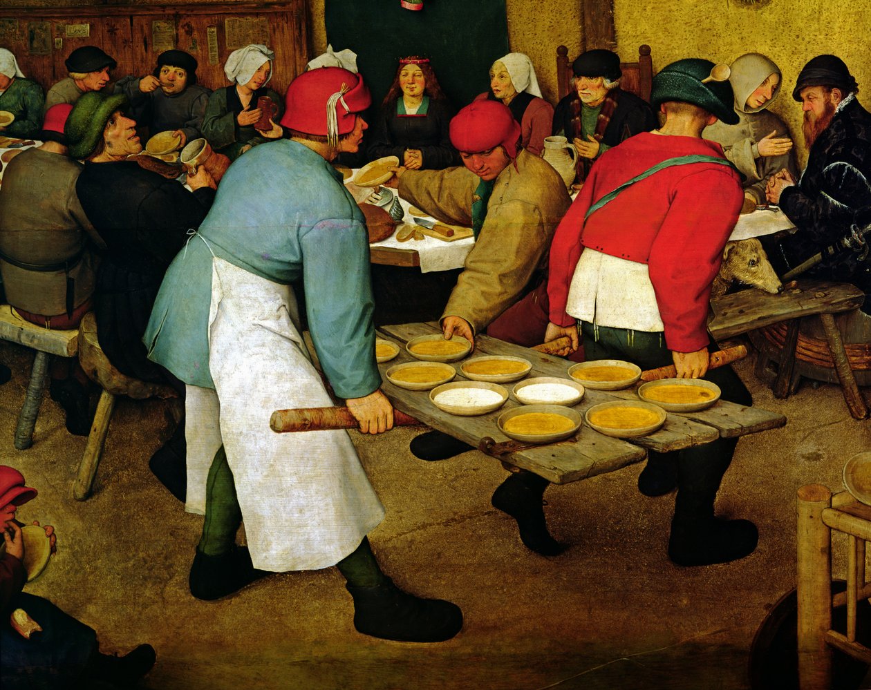 Bauernhochzeit (Detail) von Pieter Bruegel the Elder