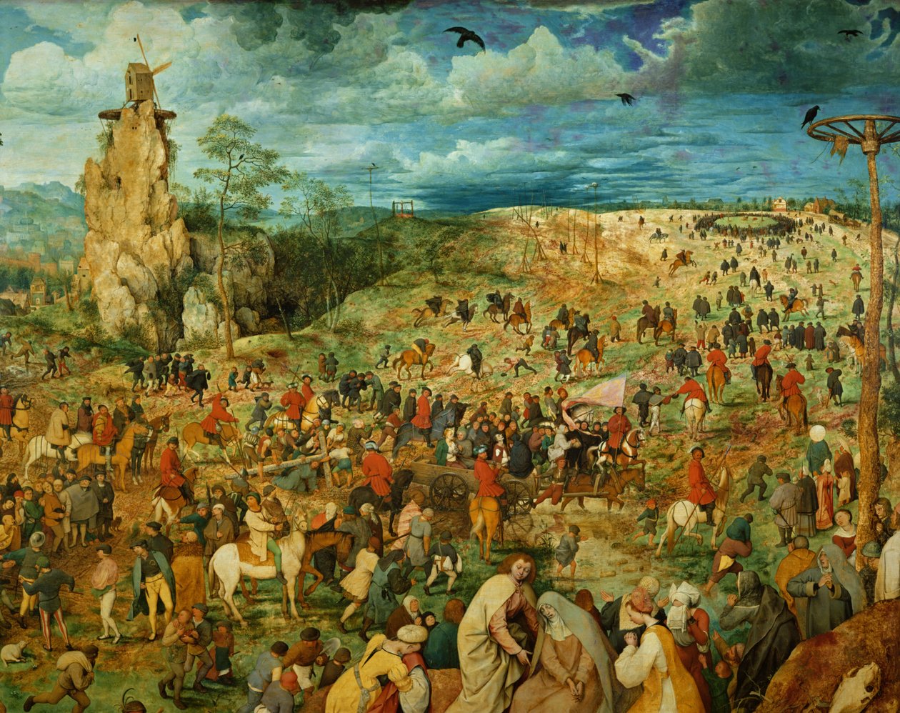 Der Weg nach Golgatha (Detail) von Pieter Bruegel the Elder