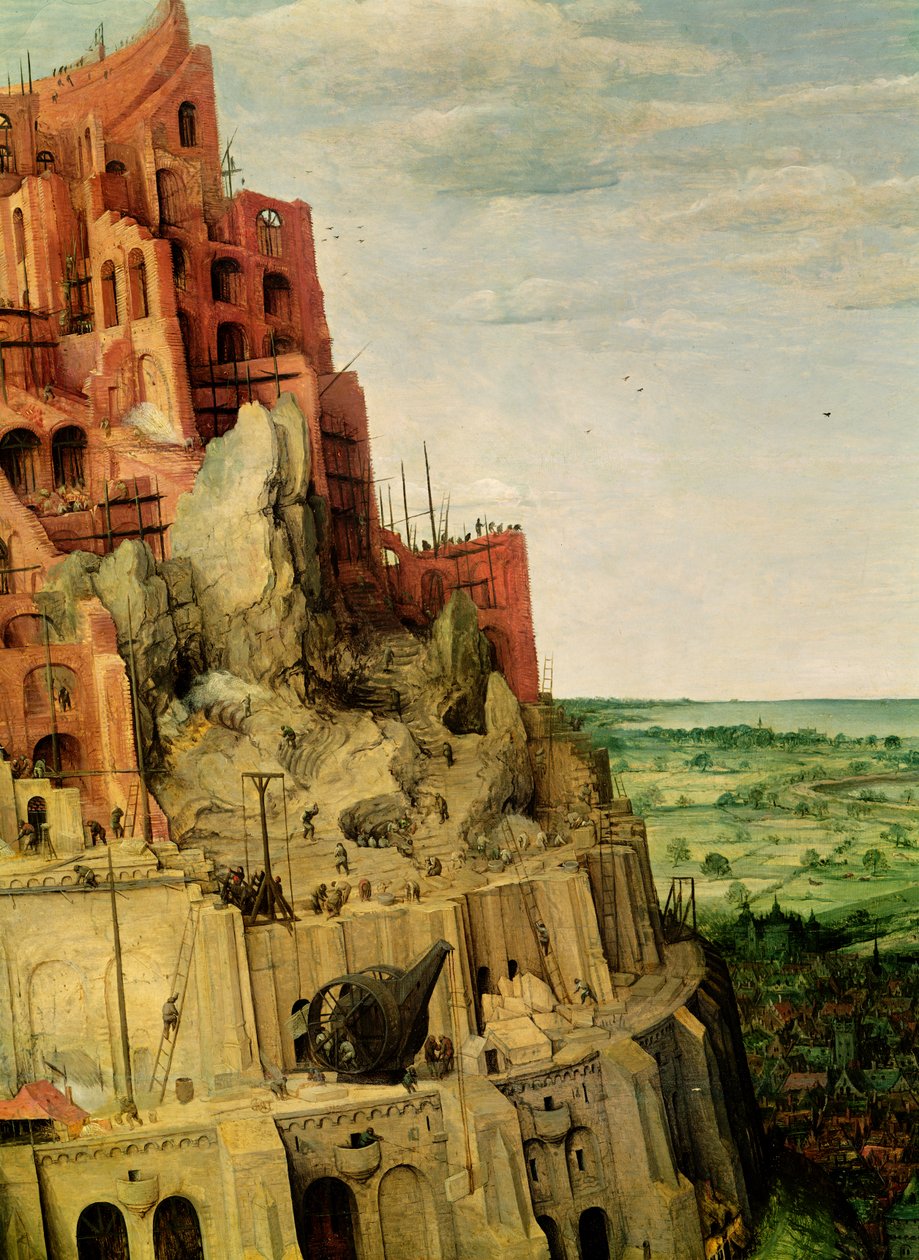 Der Turm von Babel (Detail) von Pieter Bruegel the Elder