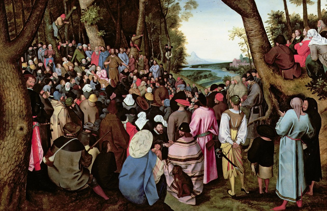 Johannes der Täufer predigt von Pieter Brueghel the Younger