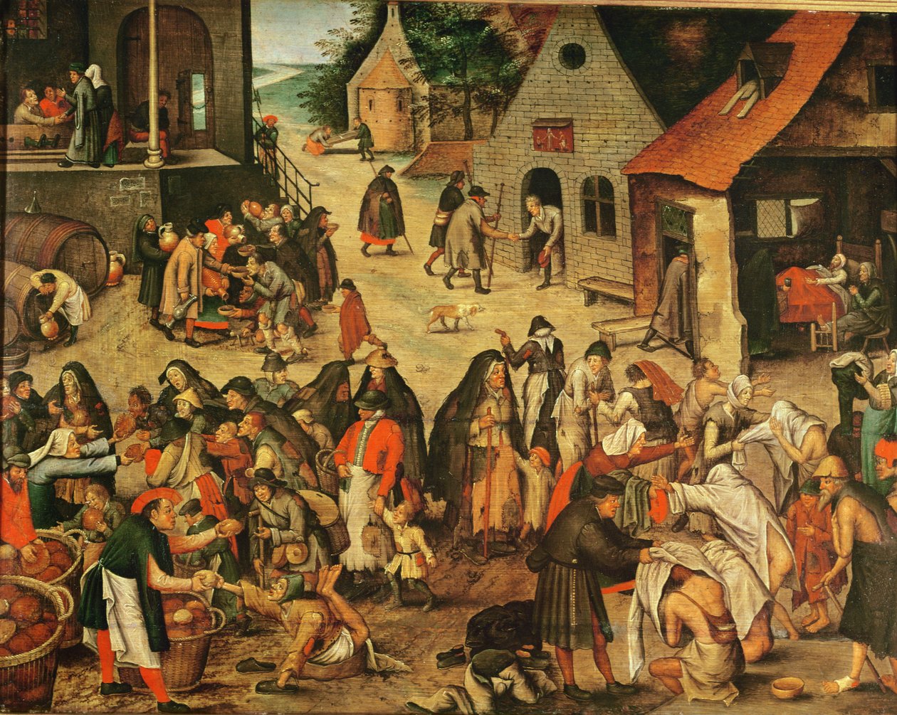 Werke der Barmherzigkeit von Pieter Brueghel the Younger