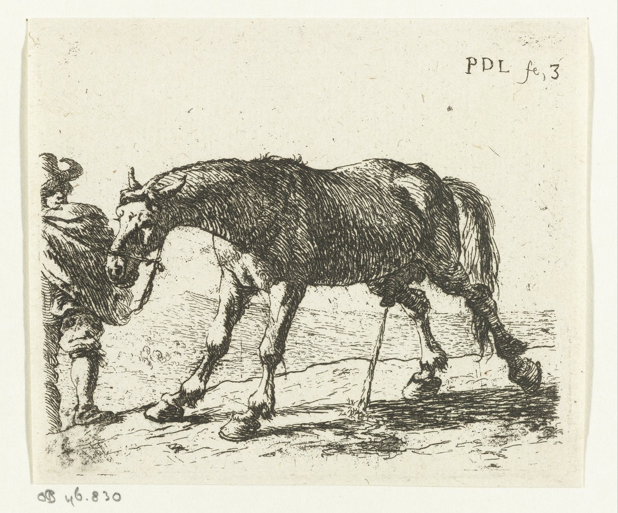 Pinkelndes Pferd von Pieter van Laer