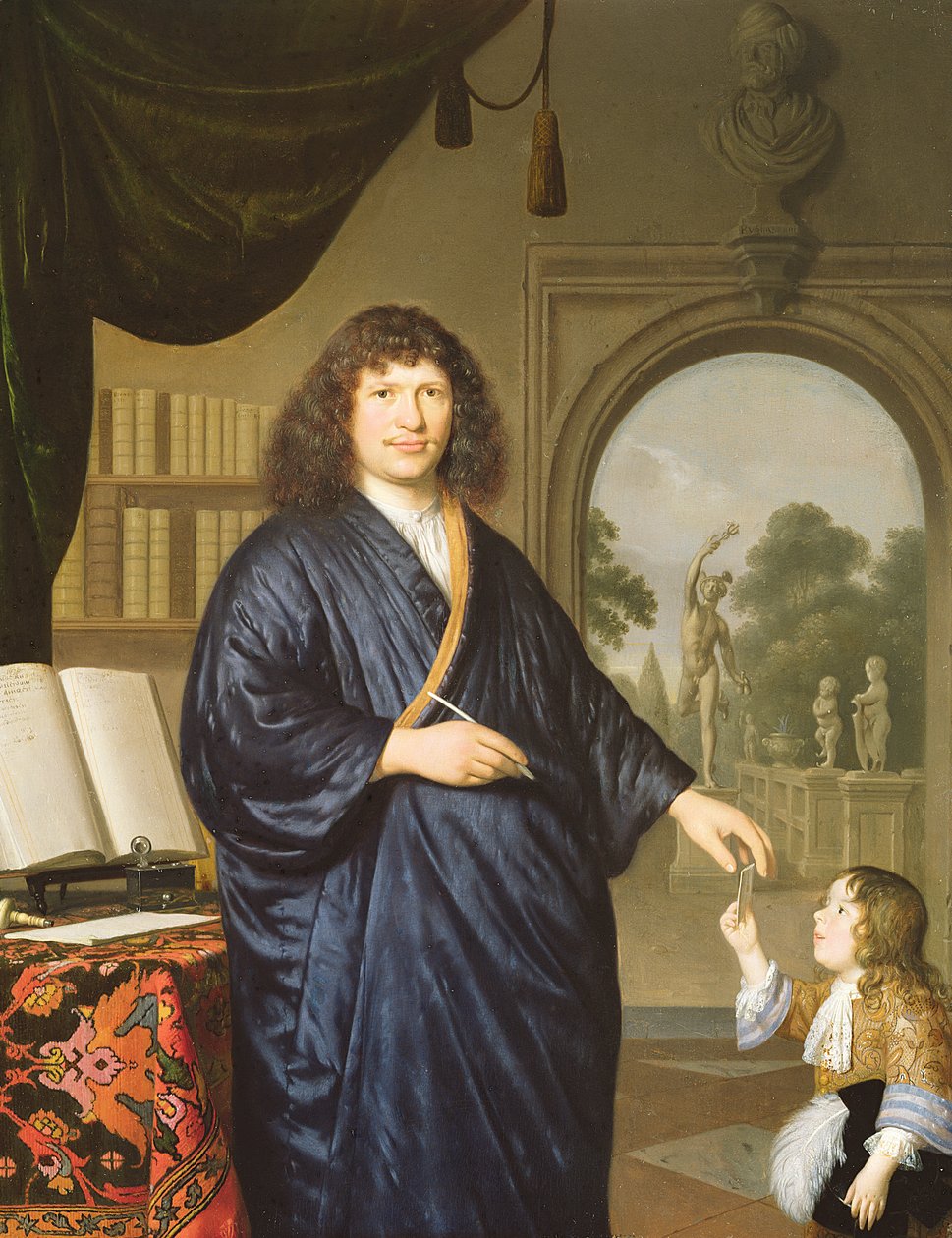 Porträt eines Gentlemans, 1678 von Pieter Cornelisz van Slingelandt
