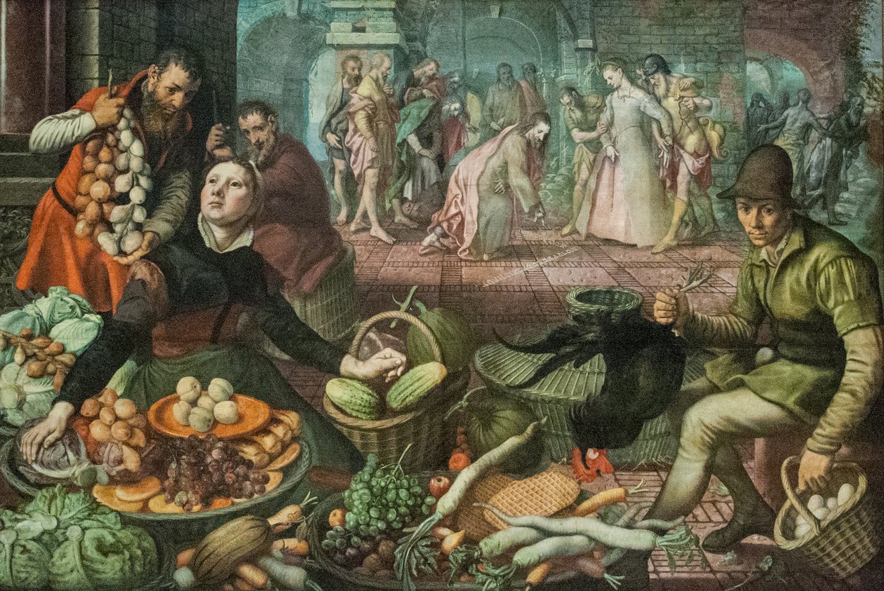 Christus und die Ehebrecherin von Pieter Aertsen