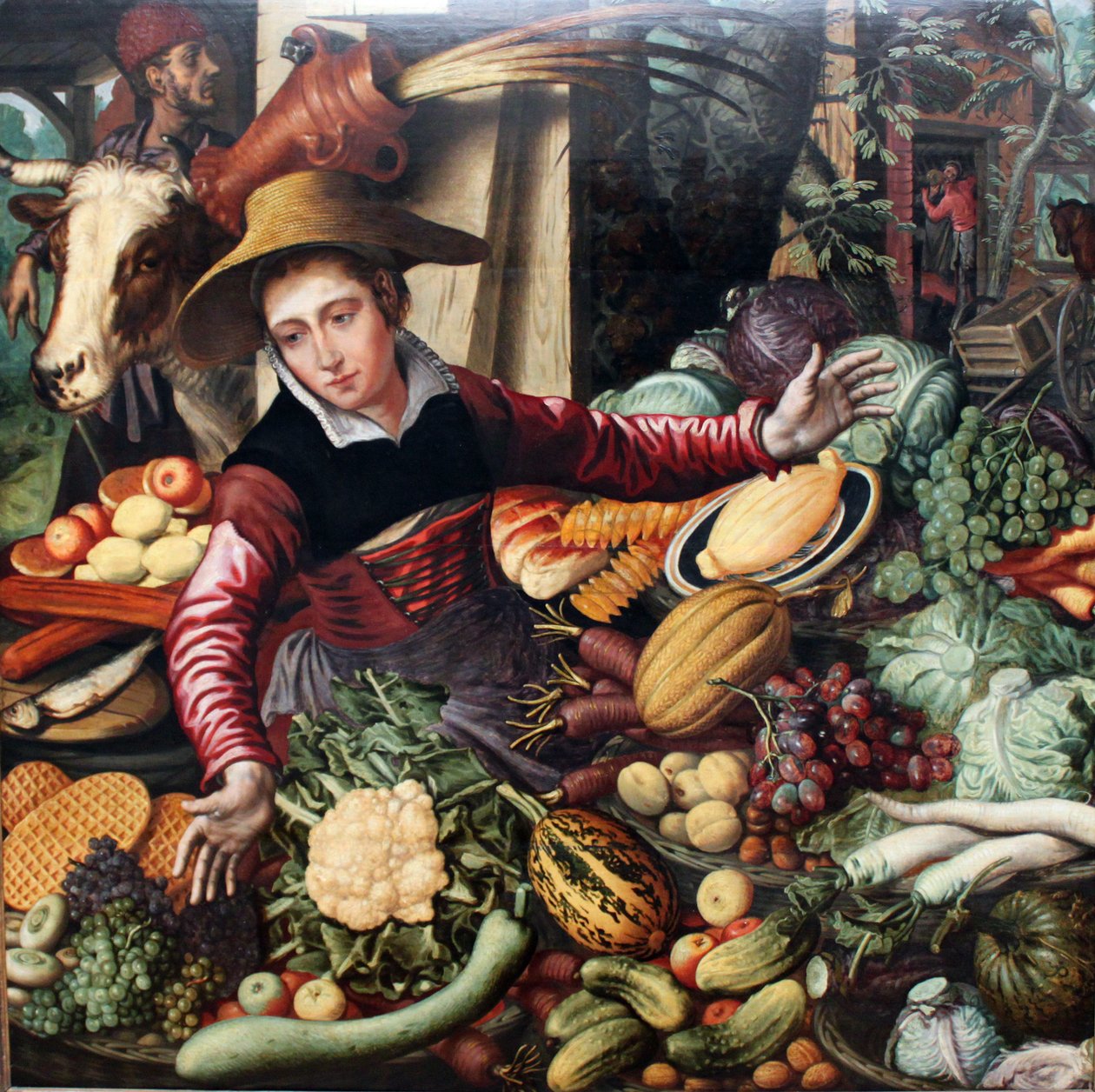 Marktfrau am Gemüsestand von Pieter Aertsen