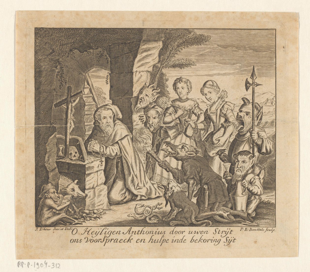Versuchung des Heiligen Antonius von Pieter Balthasar Bouttats